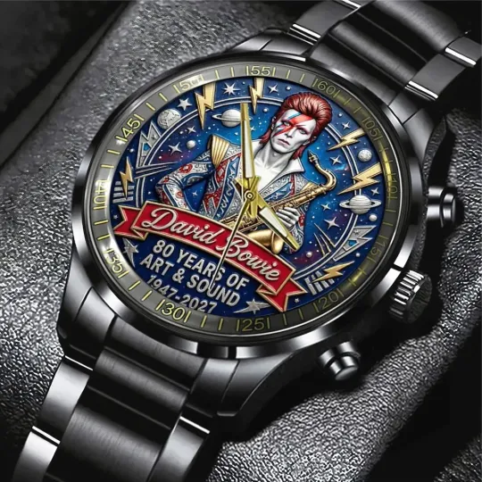 Discover David Bowie Black Stainless Steel Watch