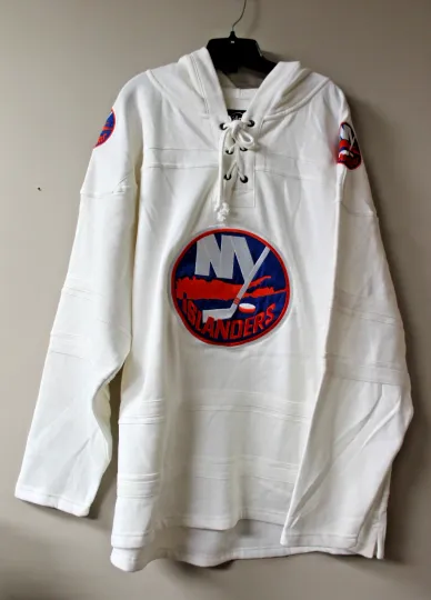 Discover New New York Lacer jersey style mid weight cotton hoodie