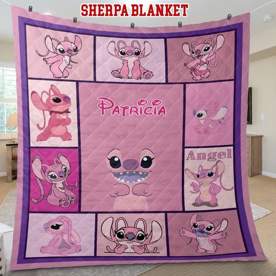Discover Personalized Angel Blanket: Custom Fleece Throw, Birthday Gift