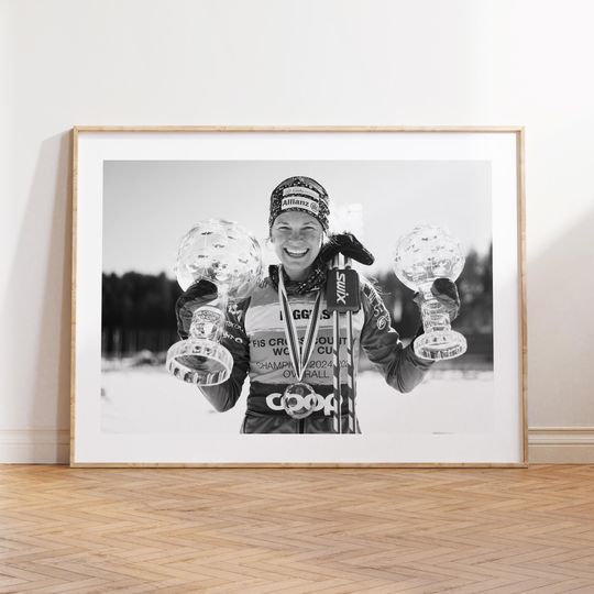 Discover Jessie Diggins Poster, Olympic Champion Wall Art, Cross Country Skiing Legend, Winter Sports Decor, Sport Gift, Team USA Olympic Champion