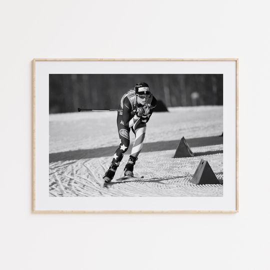 Discover Jessie Diggins Poster, Olympic Champion Wall Art, Cross Country Skiing Legend, Winter Sports Decor, Sport Gift, Team USA Olympic Champion