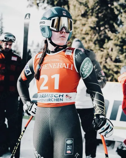 Discover Breezy Johnson Alpine Skiing Olympics 2026 Poster