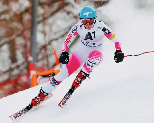 Discover Breezy Johnson Alpine Skiing Olympics 2026 Poster