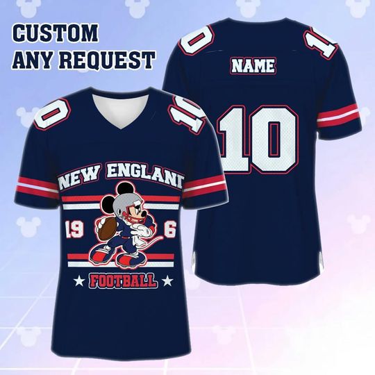Discover New England Mickey Football Jersey, Retro Mickey New England Football, Game Day New England shirt, 1960 Vintage Style