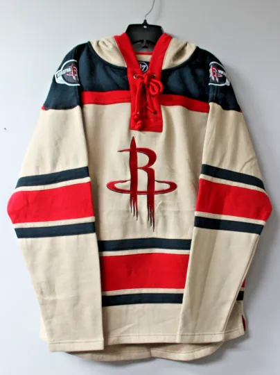 Discover New NBA Houston Rockets Lacer jersey style mid weight cotton hoodie men S