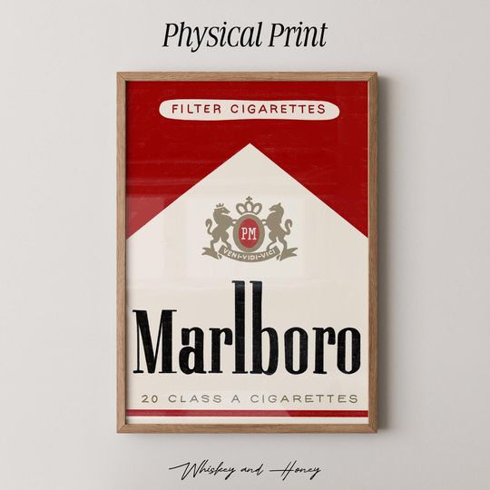 Discover Marlboro Art Print | Trendy Bar Cart Poster