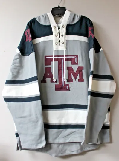 Discover New NCAA Texas A&M Aggies old time style mid weight cotton lacer hoodie men