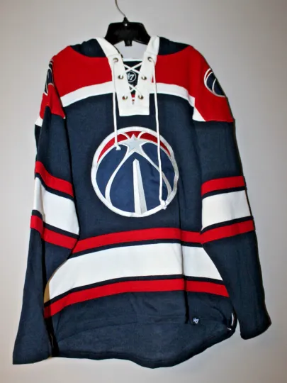 Discover New NBA Washington Wizards old time jersey style mid weight cotton hoodie men