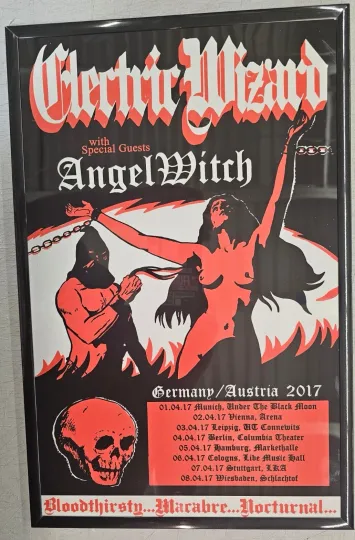 Discover Electric Wizard 2017 Germany Concert Poster
