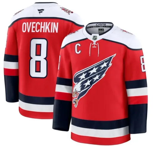 Discover Washington Red Alt Premium Hockey Jersey -Alex Ovechkin