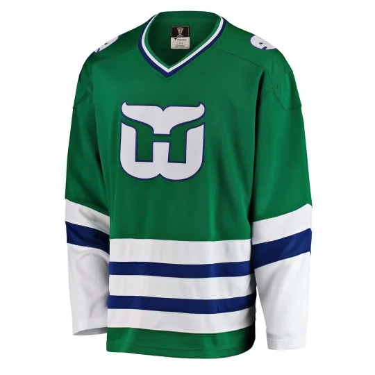 Discover Men's Hartford Whalers Branded Premier Breakaway Heritage Green Jersey