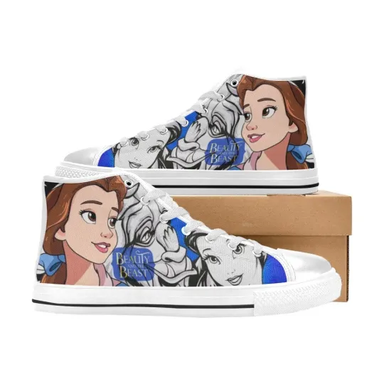 Discover Beauty and the Beast High Top Shoes Sneakers