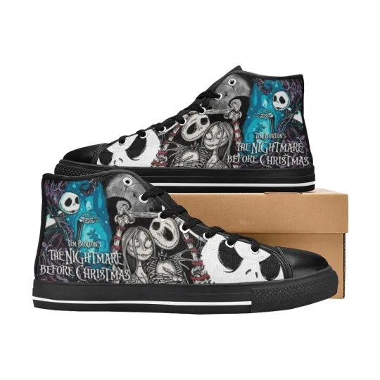 Discover The Nightmare Before Christmas High Top Shoes Sneakers