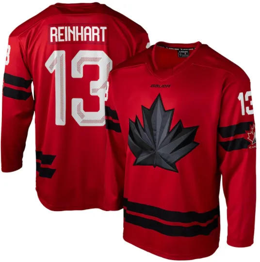 Discover Men's 2026 Canada Bauer Olympics Red Hockey Jersey Sam Reinhart