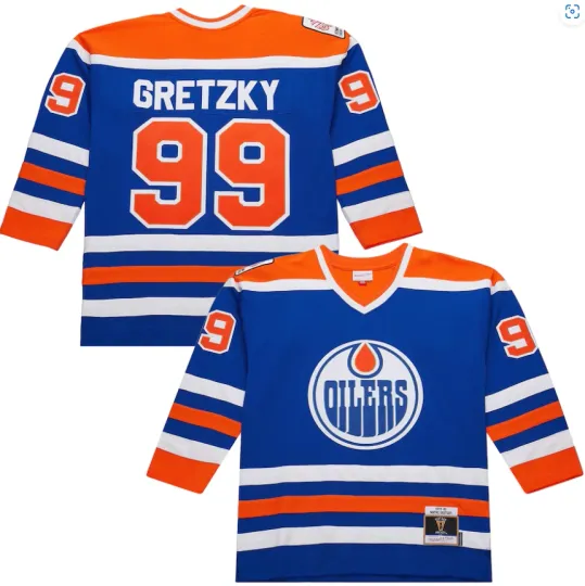 Discover Wayne Gretzky Edmonton Oilers Mitchell Ness 1979/80 Power Play Throwback Jersey