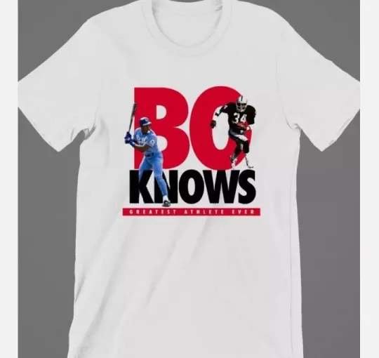 Bo Jackson Bo Knows Men T-Shirt White