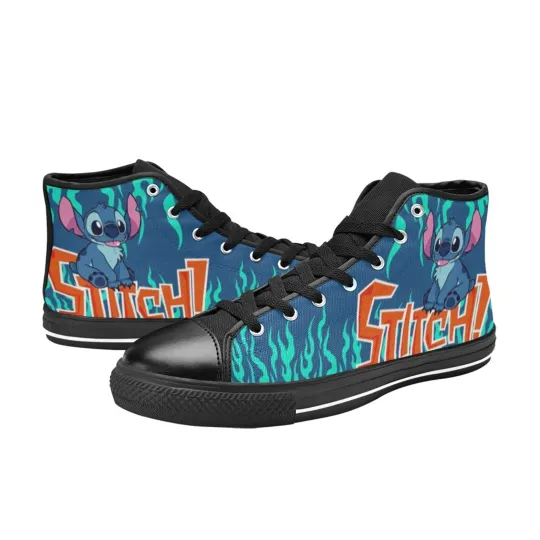 Discover Cute Stitch High Top Shoes Sneakers