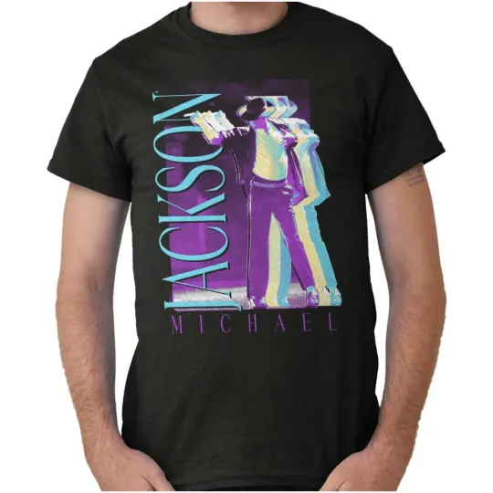 Discover Michael Jackson King of Pop Dance Glitch Crewneck T-Shirt for Women and Men