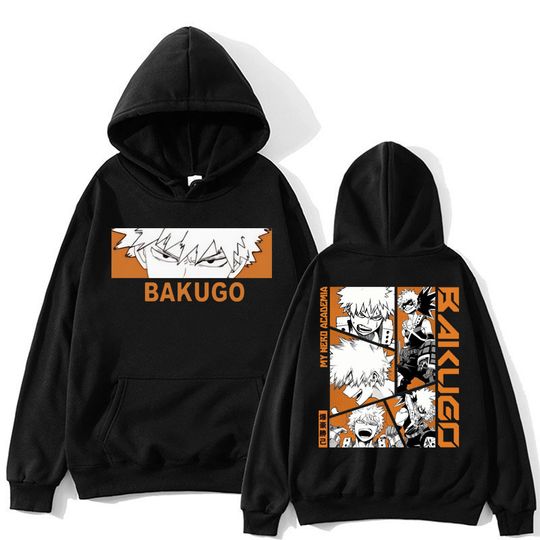 Discover Japan Anime Hero Anime Hoodie Bakugou Katsuki Trend Harajuku Manga Long Sleeve Men Women Fleece Loose Pullover Streetwear