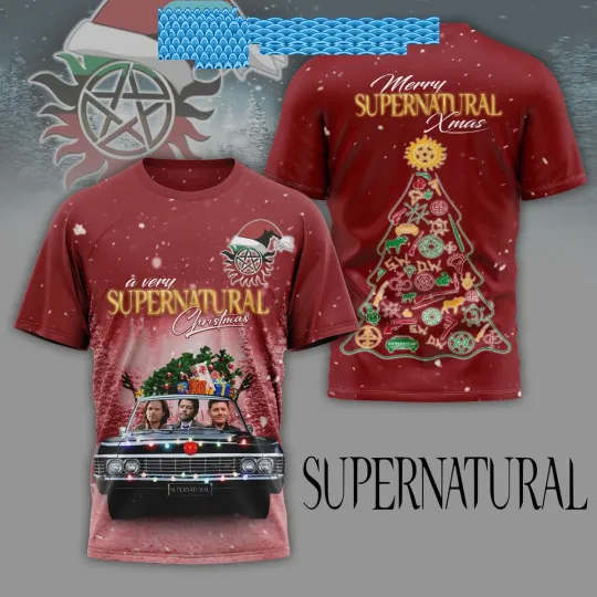 Supernatural Merry Christmas 2024  T-Shirt