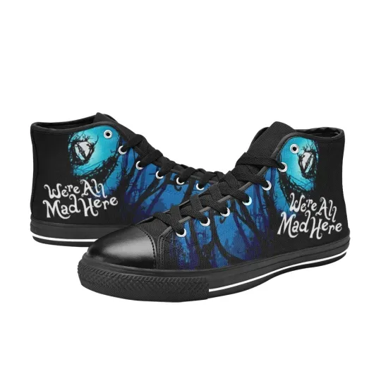 Discover Alice In Wonderland Mad Here High Top Shoes Sneakers