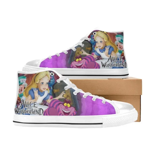 Alice in Wonderland High Top Shoes Sneakers