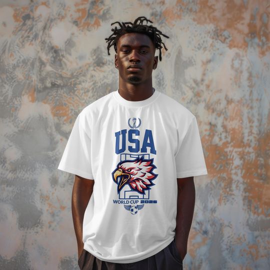 Discover 2026 World Cup USA Mascot t-shirt, Soccer tournament, USA international Soccer Championship Game Day, Unisex, Football, Eagle, Gift