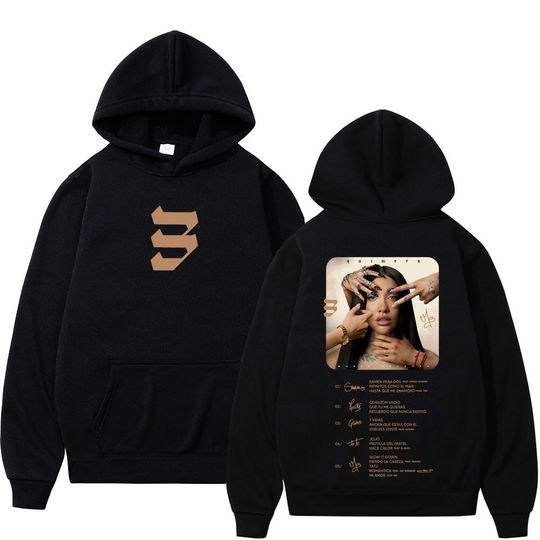 Discover Singer Maria Becerra Quimera Tour Graphic Hoodie Men Women Aesthetic Pullover Long-sleeved Loose Casual Harajuku Sweatshirt Tops