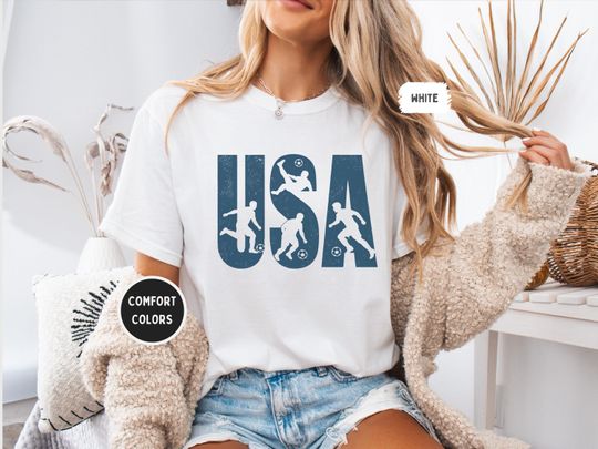 Discover USA Soccer shirt| Patriotic World Football Fan Tee | Cup Soccer Lover Gift