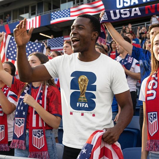 Discover USA World Cup Soccer Fan T Shirt, 2026 Tournament, Unisex