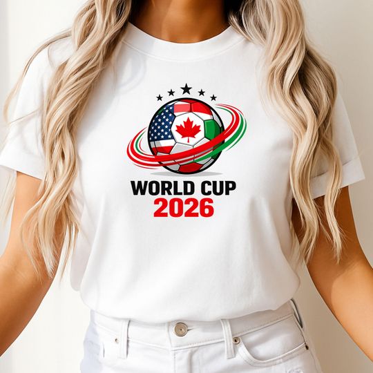 Discover World Cup 2026 T Shirt, Soccer Ball Shirt, USA Canada Mexico Football Tee, Unisex Soccer T-Shirt, Soccer Fan Gift