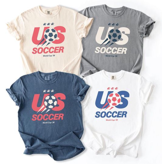Unisex Retro US Soccer Tees. FIFA World Cup 2026.