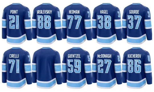 Discover Custom Men's Blue 2026 Stadium Series Premium Stitched Hockey Jersey Sz XS-6XL