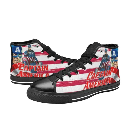Captain America High Top Shoes Sneakers
