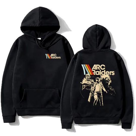 ARC Raiders Striped Hoodies ARC Hot Game Survival Evolved Sweatshirt Gifts for Gamer Clothes Unisex Vintage Game Lovers Hoody