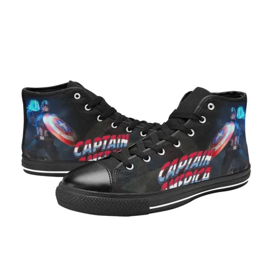 Captain America High Top Shoes Sneakers