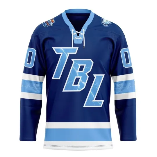 Discover Baay Lightning Personalized 2026 Stadium Series Lace Hockey Shirt