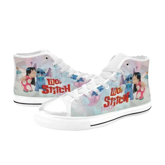 Discover Lilo And Stitch High Top Shoes Sneakers