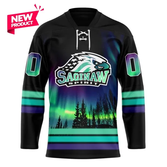 Discover Personalized Spirit Special Design With Northern Lighs Lace Hockey Shirt
