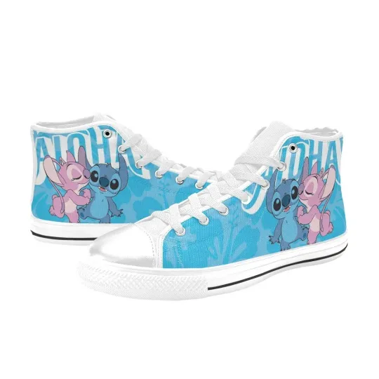 Discover Stitch and Angel High Top Shoes Sneakers