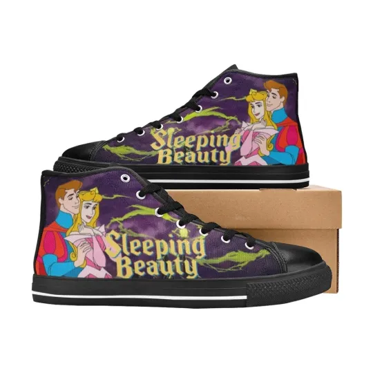 Sleeping Beauty High Top Shoes Sneakers
