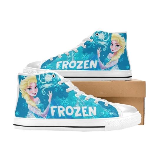 Discover Frozen Custom High Top Women's Shoes Sneakers Canvas