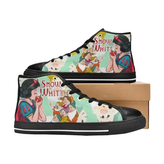 Snow White High Top Shoes Sneakers