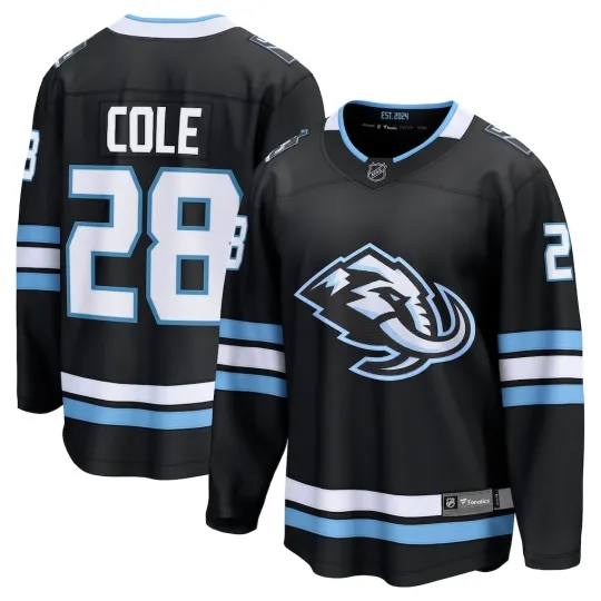 Discover Utah Mammoth Ian Cole #28 Fanatics Black Home 2026 Breakaway NHL Jersey