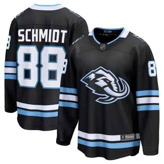 Discover Utah Mammoth Nate Schmidt #88 Fanatics Black Home 2026 Breakaway NHL Jersey