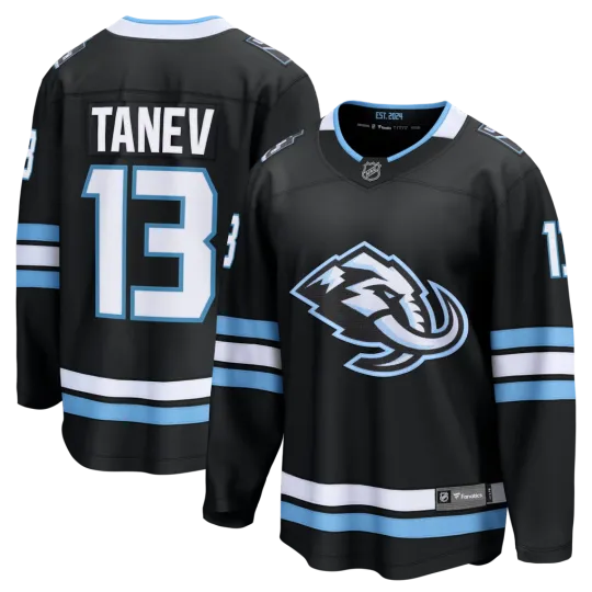 Discover Utah Mammoth Brandon Tanev #13 Fanatics Black Home 2026 Breakaway NHL Jersey