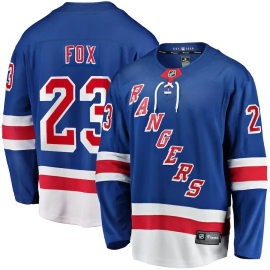 New York Rangers Adam Fox #23 Fanatics Branded Blue Breakaway NHL Jersey