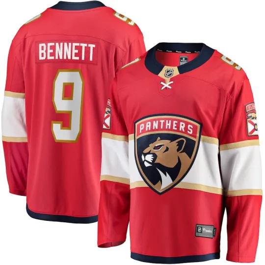 Florida Panthers Sam Bennett #9 Fanatics Branded Red Home Breakaway NHL Jersey