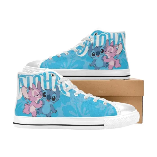 Discover Lilo and Stitch High Top Shoes Sneakers