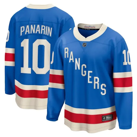 Discover New York Rangers Artemi Panarin Fanatics Blue Centennial Breakaway NHL Jersey